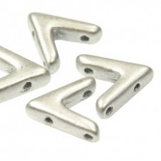 10 Pack Czech AVA Beads Aluminium Silver 00030 01700