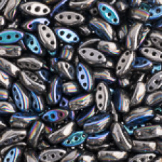 50 Pack 3 Hole Cali Beads Crystal Glittery Graphite 00030 98537