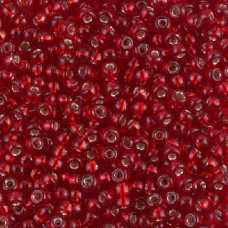 10 grams Size 8 Miyuki Seed Beads Silver Lined Ruby 11