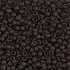 10 grams Size 8 Miyuki Seed Beads Matte Transparent Brown 135F