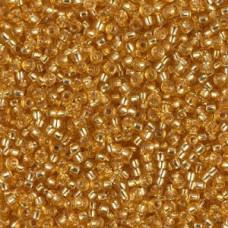 10 grams Size 11 Miyuki Seed Beads Silver Lined Dark Gold 94