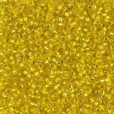 10 grams Size 11 Miyuki Seed Beads Silver Lined Yellow 96