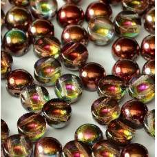 20 pack 2 hole 6mm glass Cabochons Crystal Magic Wine 00030 95200