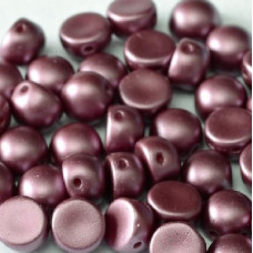 20 pack 2 hole 6mm glass Cabochons Pastel Burgundy 02010 25031