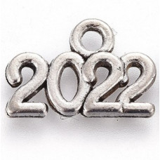 13.5mm antique silver 2022  charm