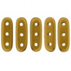 10g CzechMate Beams Matte Metallic Goldenrod K0173