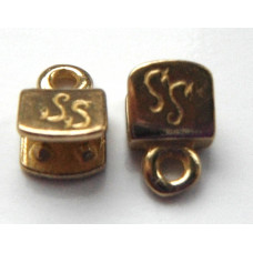 5mm antique brass plated brass end caps.Sold per pair