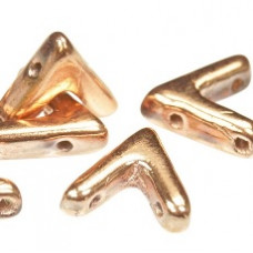 10 Pack Czech AVA Beads Capri Gold Full 00030 27100