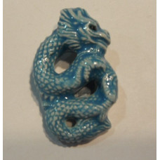 Peruvian Fantasy Bead - Light Blue Dragon