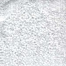 5 grams Size 11 Miyuki Delica Opaque Chalk White DB200
