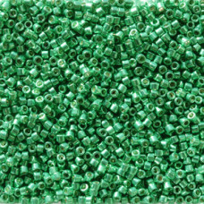 5 grams Size 11 Miyuki Delica Duracoat Galv Dk Mint Green DB2505