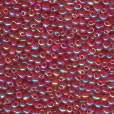10 grams 2.8mm Miyuki Drops Transparent Red AB 9254