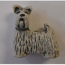 Peruvian Animal Bead - Grey Scottie Dog