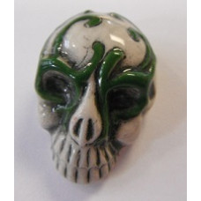 Peruvian Fantasy Bead - Skull with Green Mask