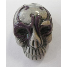 Peruvian Fantasy Bead - Skull with Purple Mask