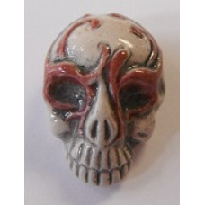 Peruvian Fantasy Bead - Skull with Pink Mask