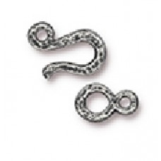 TierraCast Small Hook and Eye Antique Pewter 1 Set