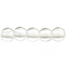 100 Czech 2mm round glass beads Crystal 00030