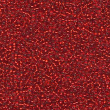 10 grams Size 15 Miyuki Seed Beads Silver Lined Flame Red 910