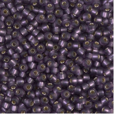10 grams Size 8 Miyuki Seed Beads Matte Silver Lined Amethyst 24F