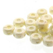 30 pack Czech glass Octo Beads Ivory 03000 14401