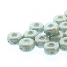 30 pack Czech glass Octo Beads Chalk Green Lustre 03000 14458