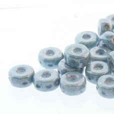 30 pack Czech glass Octo Beads Chalk Blue Lustre 03000 14464