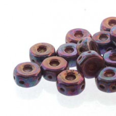 30 pack Czech glass Octo Beads Chalk Iris Lustre 03000 15781
