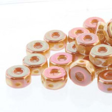30 pack Czech glass Octo Beads Chalk Apricot 03000 29123