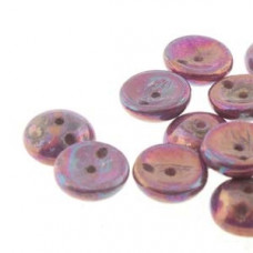 50 Pack 2 Hole Piggy Beads Chalk White Iris 03000 15781