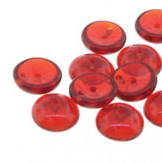 50 Pack 2 Hole Piggy Beads Ruby 90090