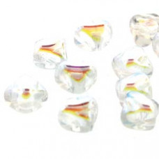 40 pack 2 hole Silky Beads Crystal Full AB 00030 28703
