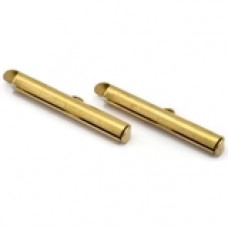 1 pair 20 x 4mm raw brass Slide Tubes