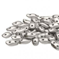 5 grams Czech Wave Beads Aluminium Silver 00030 01700