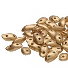 5 grams Czech Wave Beads Pale Gold 00030 01710