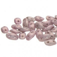 5 grams Czech Wave Beads Vega on Chalk 03000 15726