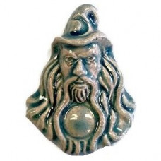 Peruvian Bead - Raku Glazed Wizard