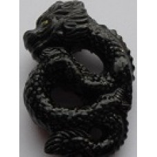 Peruvian Fantasy Bead - Black Dragon