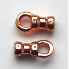 1.4mm copper plated pewter crimp ends.Sold per pair