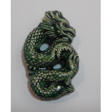 Peruvian Fantasy Bead - Green Dragon