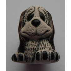 Pruvian Animal Bead - Puppy dog (ear colour varies)