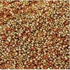 10 grams Miyuki Size 8 Seed Beads Calif Gold Rush Matte 55046