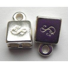 Double Strand silver plated pewter end caps.Sold per pair