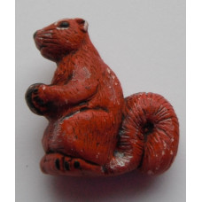 Peruvian Animal Bead - Red Squirrel