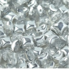 15 Czech WibeDuo Beads Crystal Labrador 00030 27001